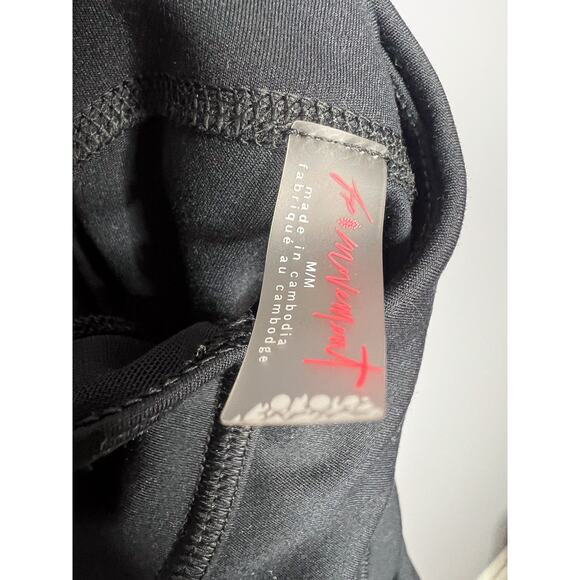 Free People FP Movement Back It Up Onesie Black Cutout Jumpsuit Cross Back - Picture 9 of 9